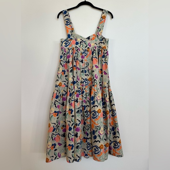 Caron Callahan Danya Dress in Graphic Floral Poplin Size XS - Picture 3 of 10